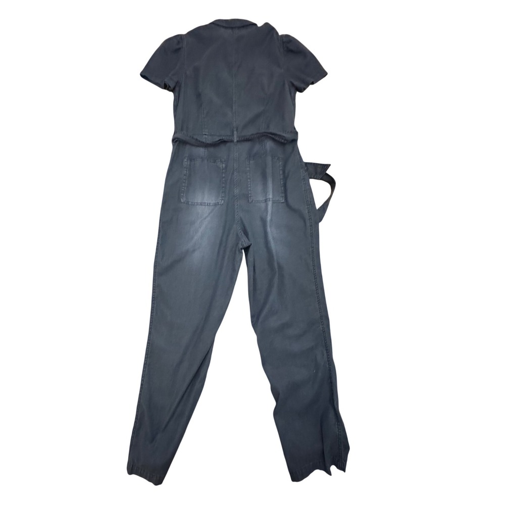 Candace Cameron Bure Denim‎ Chambray Utility Jumpsuit Belted Blue Size S - Picture 11 of 11